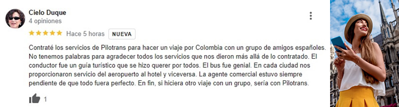 Testimonio de alquilar una van en Colombia